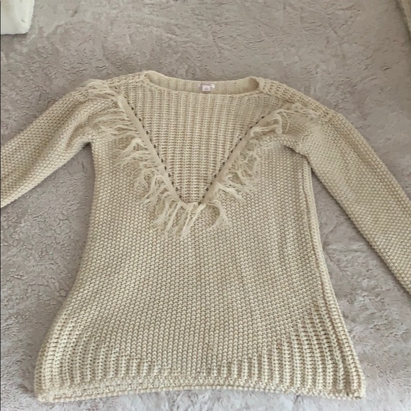 Long Sweater with Fringe NWOT - Picture 1 of 6